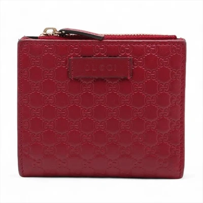 Gucci Micro Guccissima Red Compact Wallet - Image 1 of 4