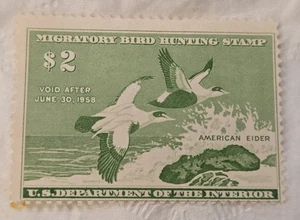 #RW24 1957 - US Bund Entenjagd Briefmarke - Wasservögel - postfrisch OG NH - F-VF - Bild 1 von 2