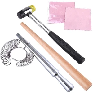 Professionelle Schmuckherstellung Werkzeuge: Ringdorn, Messgerät & Gummihammer enthalten - Bild 1 von 8