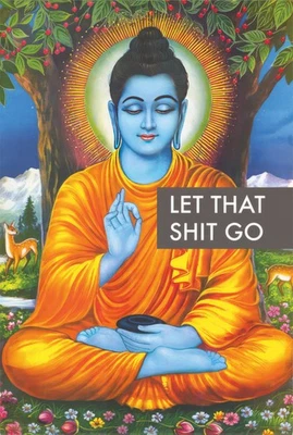 Buda: Let That S**t Go - Póster motivacional (Bodhi Tree Of Life) (24" x 36") Foto 1 de 4