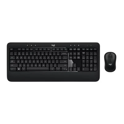 Logitech Advanced Combo Wireless Keyboard and Mouse, Black - Image 1 of 4