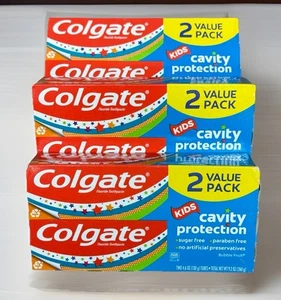 Pasta de dientes con flúor Colgate Kids protección contra cavidades burbuja fruta, paquete de 6 2,7 oz - Imagen 1 de 3