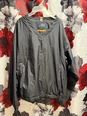 Mens Dockers Golf Stain Defender Black V-Neck Windshirt Jacket Size M - Image 1 of 4