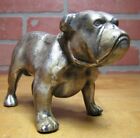 MACK TRUCK BULLDOG Old Advertising Dog Paperweight Silver Plate Metal Ornate