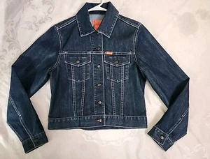 FACONNABLE Blue Denim Jacket Women's Size Small Buttons Front  - Picture 1 of 13