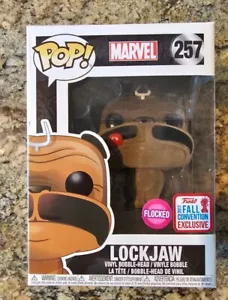 Funko Pop! Marvel Lockjaw 257 Flocked New York Comic-Con 2017 - Imagen 1 de 3