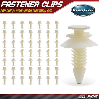 50 peças clipes de retentores de painel interno de náilon para Chevy C1500 K1500 GMC - Imagem 1 de 4