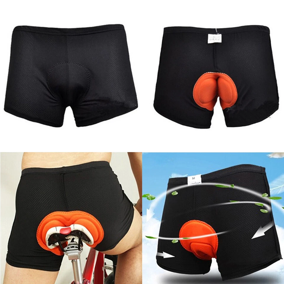 Bicycle Cycling Pants Underwear Sponge 3D Padded Bike Short Pants Men Women US - Image 1 of 4