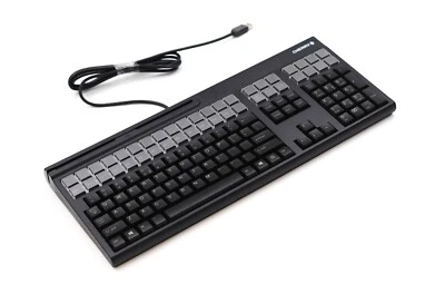 Cherry LPOS QWERTY USB Wired Programable Keyboard P/N:G86-71510EUADAA (Open Box) - Image 1 of 3