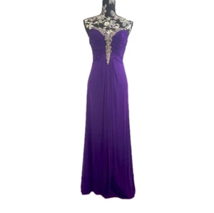 One By Eight Strapless Purple Formal Dress Size 4 NWT - Picture 1 of 7