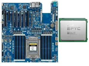 Gigabyte MZ32-AR0 + AMD EPYC 7D12 32 Kern 64 Threads 1,1 Ghz 128MB Nearly New - Bild 1 von 3