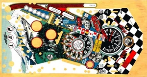 Superposición de máquina de pinball DATA EAST Checkpoint campo de juego - Imagen 1 de 1