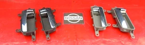 07 08 09 10 11 12 NISSAN SENTRA INTERIOR DOOR HANDLE SET X4 OEM BLACK & GRAY - Picture 1 of 7