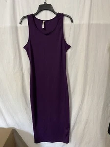Lyss Loo Tank Dress Size XL Purple Bodycon Fitted - Picture 1 of 4