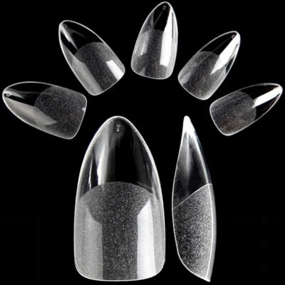 120 Mandel Press-On Tips mattiert Click-It UV Gel Acryl Verlängerung Nails - Bild 1 von 3