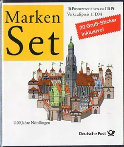 DEUTSCHLAND 1998 1100. ANV VON NORDLINGEN BOOKLET - Bild 1 von 1