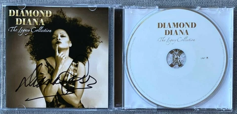 The Supremes Diana Ross Signed In Person Diamond Diana CD Cover Authentic, RARE Cover