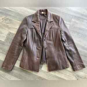 Wilson’s Leather Blazer Button Jacket