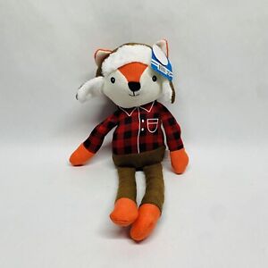 🦊✅ Spark Create Imagine Orange Fox Plush Crinkle Ears Rattle Stuffed Animal