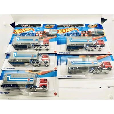 Optimus Prime NEW Mattel Hot Wheels Track Fleet Die-Cast CASE FRESH (LOT OF 5) - Image 1 of 3