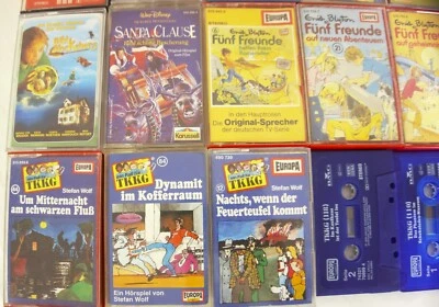 19 x MC Hörspielkassetten für Kinder–u.a. Die 5 Freunde TKKG Tapes Mix Händler - Bild 1 von 4