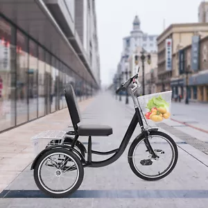 Dreirad für Senioren Erwachsenen Dreirad 3 Rad Fahrrad Cruise Trike mit Korb - Bild 1 von 18