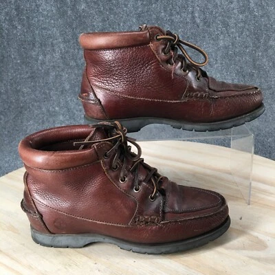 Timberland Boots Womens 7.5 M Ankle Booties Chukka Waterproof Lace Up Brown - Image 1 of 4