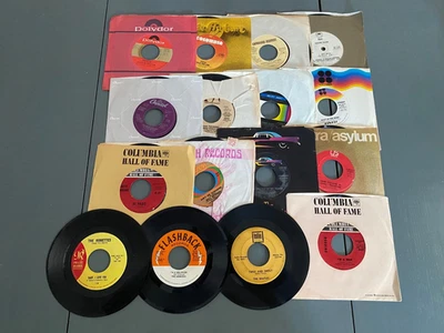 Rock & Roll Lot 45RPM Vinyl/Hits Of The 60s 70s & 80s 16 Total Beatles + Various - Image 1 of 4