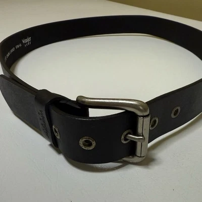 Cinturón de cuero negro Wrangler Hero 40/100 para hombre cuero genuino clásico excelente Foto 1 de 4