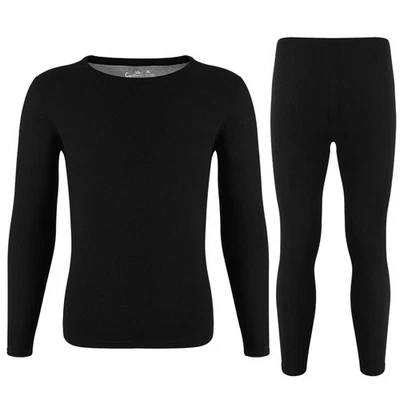 Mens Thermal Underwear Set Fleece Lined Long Johns Base Layer Top Bottom Winter - Image 1 of 4