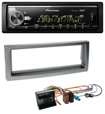 Pioneer Bluetooth USB DAB MP3 Autoradio für Citroen C5 Peugeot 407 ab 04 grau-me - Bild 1 von 4