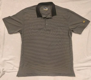 Nicklaus Golf Blue Stripe Staydri Polo Shirt Mens Med Lightweight Short Sleeve - Picture 1 of 5