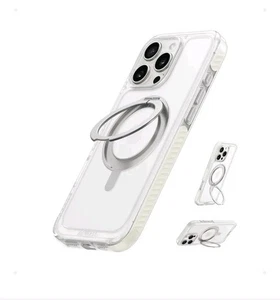 Anker MagGo Magnetic Phone Case w/Stand for iPhone 16 Pro, Clear White (A90H9) - Picture 1 of 4
