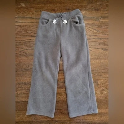 Pantalones de vellón grises GYMBOREE para niñas 4T Foto 1 de 4