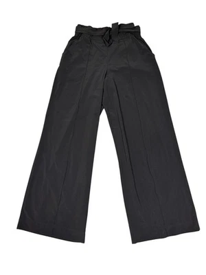 Lululemon Womens Size 10 Noir Pant Black Tie Waist - Image 1 of 4