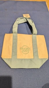 Trader Joeโs Mini Pastel Spring Canvas Tote Bag Blue ๐ ๐ ๐ NWT - Picture 1 of 1