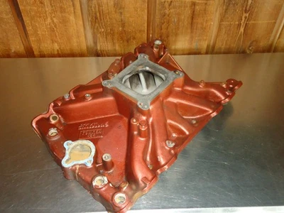 Colector de admisión de aluminio de 4 barriles Edelbrock Torker 2730 Oldsmobile Olds 455 V-8 Foto 1 de 4