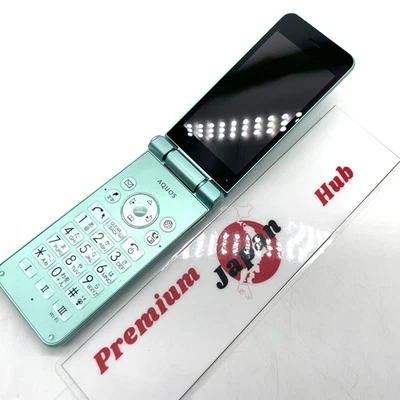 SHARP AQUOS KEITAI 2 601SH Cell Phone Green SIM-unlocked Good OD - Image 1 of 4