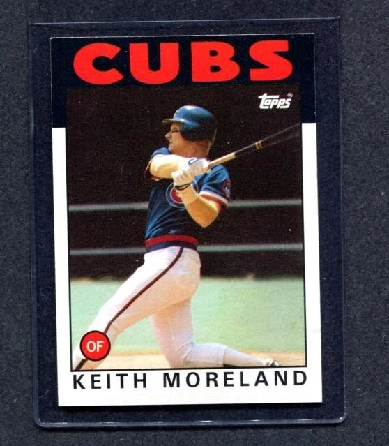 1986 Topps #266 Keith Moreland (Cubs)  Nm/Mt  (Flat Rate Ship) - Image 1 of 1