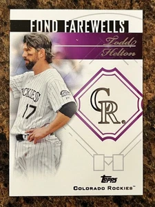 Todd Helton 2014 Topps Update Fond Farewells #FF-TH - Picture 1 of 2