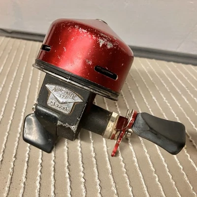 ВИНТАЖНАЯ рыболовная катушка ABU GARCIA ABU-MATIC 170 Red Spincast СДЕЛАНА В ШВЕЦИИ - Изображение 1 из 4