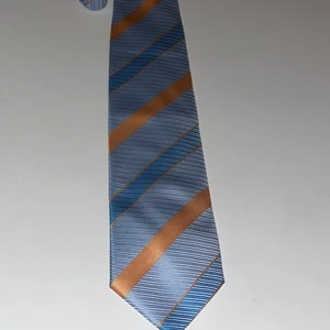 Ermengildo Zegna Tie Designer Striped Diagonal Necktie - Picture 1 of 6