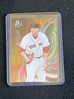 Jay Groome 2018 Bowman Platinum Top Prospects Orange #d /25 Red Sox - Image 1 of 2