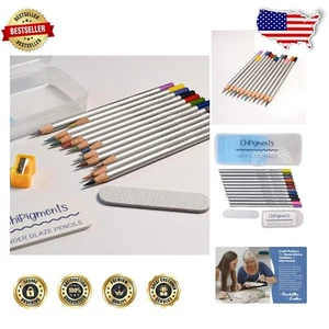 12-Piece Underglaze Pencil Set: Perfect for Detail & Expression in Ceramics - Picture 1 of 10