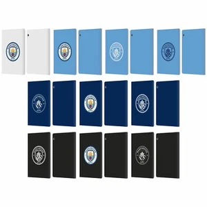 MANCHESTER CITY MAN CITY FC BADGE LEATHER BOOK CASE FOR HUAWEI XIAOMI TABLET - Picture 1 of 7