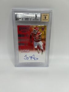 Tyreek Hill 2016 Panini Contenders Auto Rookie Ticket Card #232 BGS 9