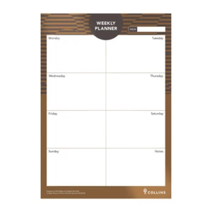 Brilliance - Weekly Planner Pad A4 Weekly - Brown (BR14U3.90) - Picture 1 of 3