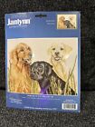 Retrievers Counted Cross Stich Kit 16&#39;&#39; x 12&#39;&#39; by Janlynn #058-0005 New