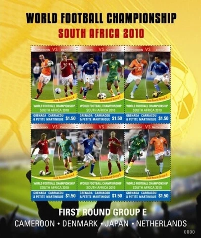 Grenadines - 2010 - World Cup Football  - Sheet of six  - MNH Cover
