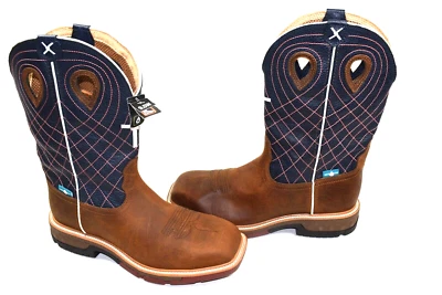 Twisted X  9.5 EE Waterproof CellStretch Western Work Boots - Alloy Toe MXBAW01 - Image 1 of 4